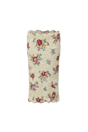 Ruched Floral Skirt