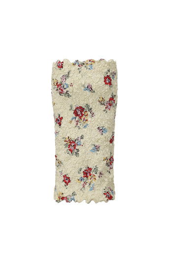Ruched Floral Skirt