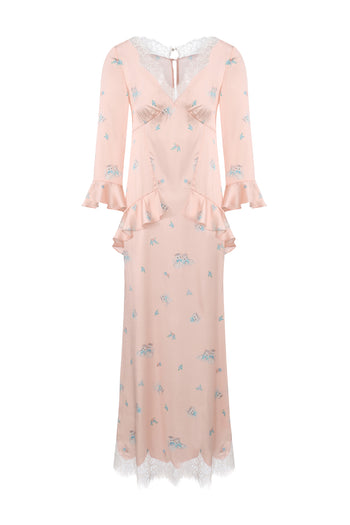 Pink Silk Dress