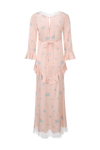 Pink Silk Dress