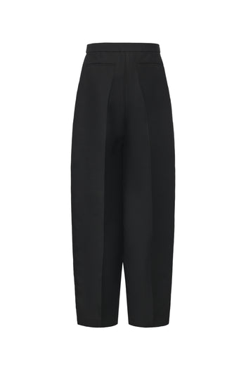 Black Pleat Trousers