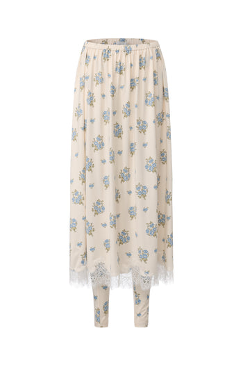 Floral Jersey Skirt