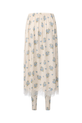 Floral Jersey Skirt