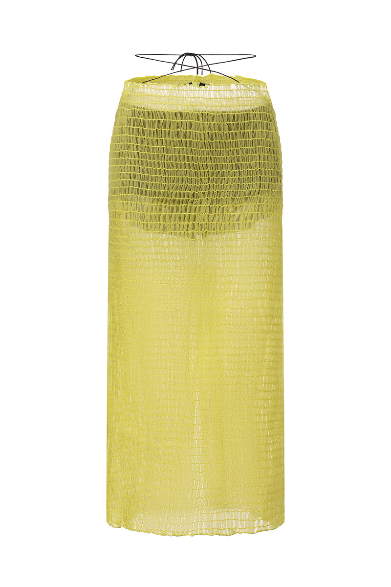 Shirred Organza Skirt