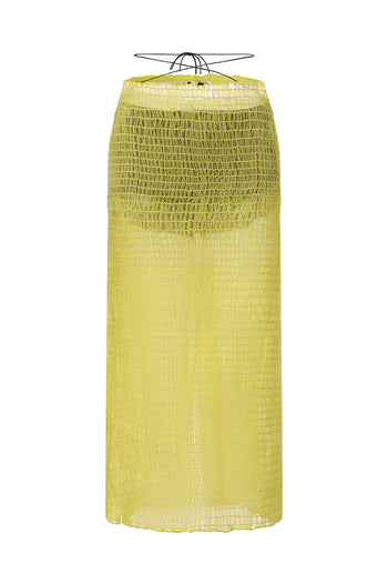 Shirred Organza Skirt