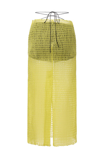 Shirred Organza Skirt