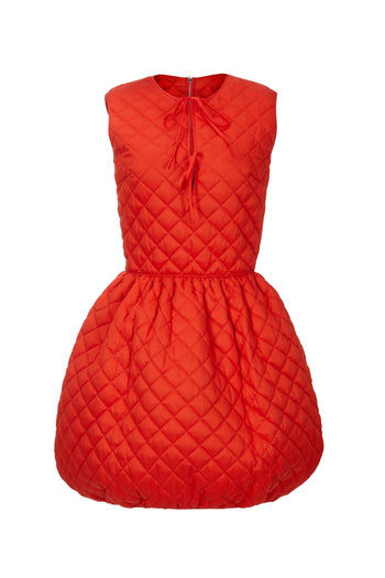 Scarlet Quilted Dress
