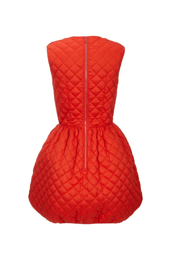 Scarlet Quilted Dress