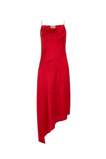Asymmetric Silk Dress