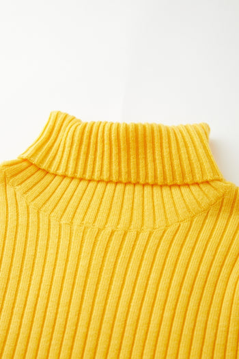 Yellow High-neck Bodysuit