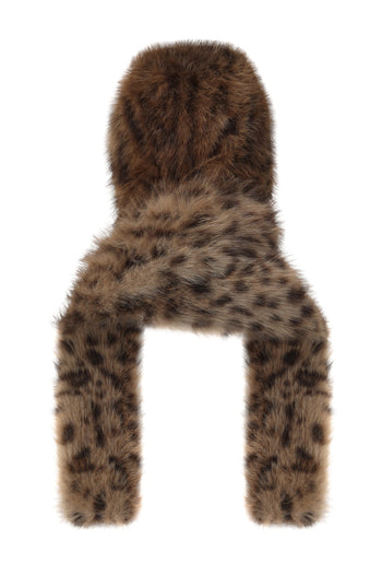 Leopard Hood Scarf