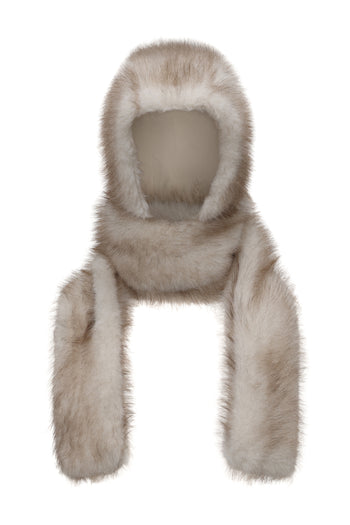 Fur Hood Scarf