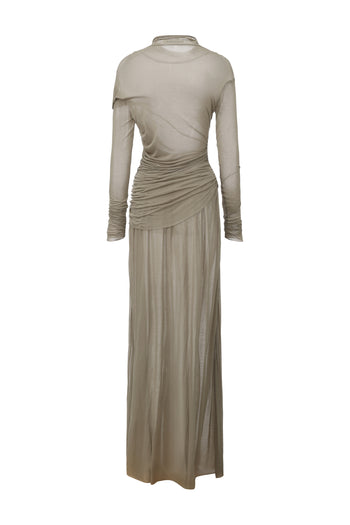 Taupe Jersey Dress