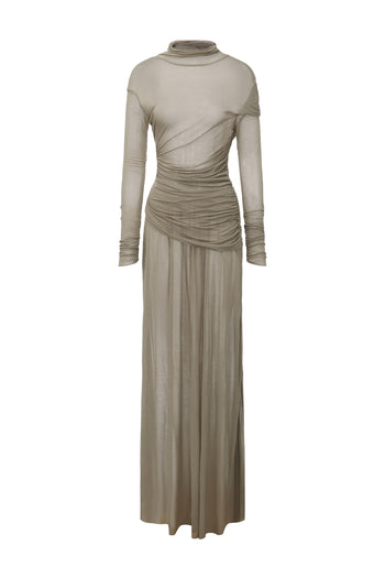 Taupe Jersey Dress